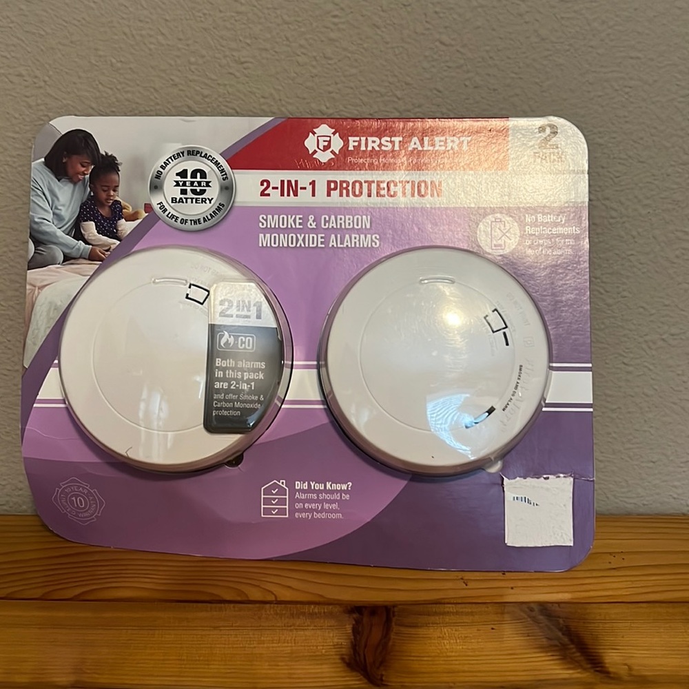 First alert, smoke and carbon monoxide alarms